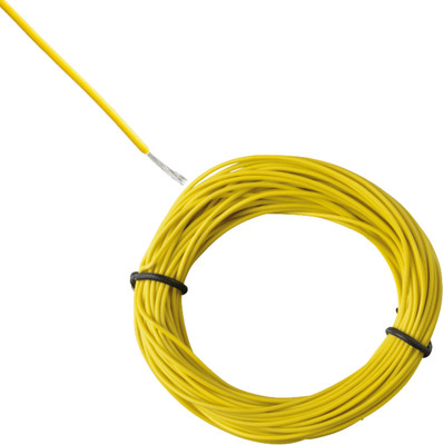 Rhobos PVC 4 sq/mm Yellow 4 m Wire(MULTICOLOR)
