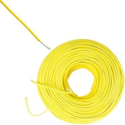 Rhobos Limited Edition 10mm Aluminium Wire, 50 Meter, , Yellow Extended 1-YEAR Warranty 10 sq/mm Yellow 50 m Wire(Yellow)