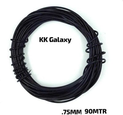 KK Galaxy Copper wire (90 mtr) 0.75 sq/mm Multicolor 90 m Wire(Black)