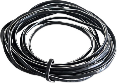 Smuf Aluminium Double Core Heavy Load Handle Capacity Cable 1 sq/mm Black 10 m Wire(Black)