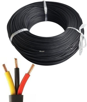 Rhobos PVC 1.5 sq/mm Black 25 m Wire(Black)