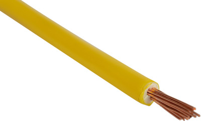 GrahLogy 10 Mtr 2.5mm copper wire Unheated, PVC Insulated, Single Core Flexible, FR Enabled 2.5 sq/mm Yellow 10 m Wire(Yellow)