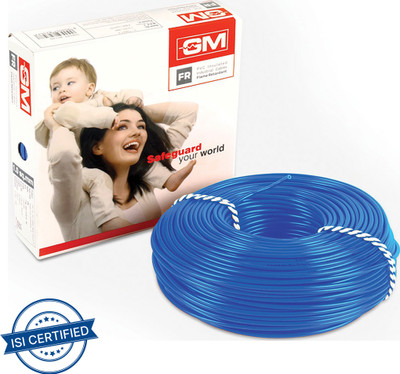 GM FR PVC 2.5 sq/mm Blue 180 m Wire(Blue)