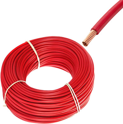 DRUMSTONE PVC 2.5 sq/mm Red 10 m Wire(Red)
