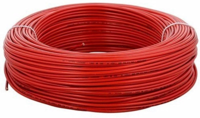 Rhobos PVC 0 sq/mm Red 100 ft. Wire(MULTICOLOR)