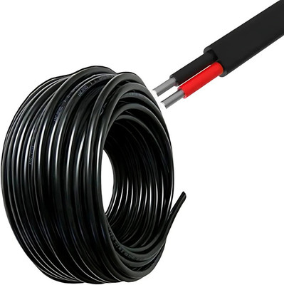 DRUMSTONE PVC 6 sq/mm Black 100 m Wire(Black)
