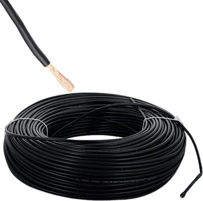 Exxelo Copper 1 sq/mm Black 10 m Wire(Black)