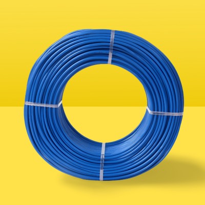 ELSON Heat Restistant Fire Proof PVC Insulated (FR) CCA Copper (1.5mm Wire) 1.5 sq/mm Blue 91 m Wire(Blue)