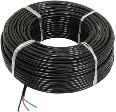 Rhobos PVC 5 sq/mm Black 100 ft. Wire(MULTICOLOR)