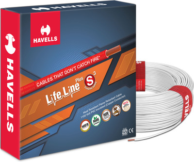 HAVELLS HRFR PVC 1.5 sq/mm White 90 m Wire(White)
