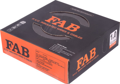kripa FAB 2.5 MM EMPTY BOX FOR WIRE PACKING MATERIAL 2.5 sq/mm Black 1 m Wire(Black::RED)