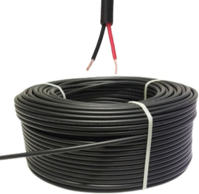 TechKing 24/20Flat 2Core 1 sq/mm Black 90 m Wire(Black)