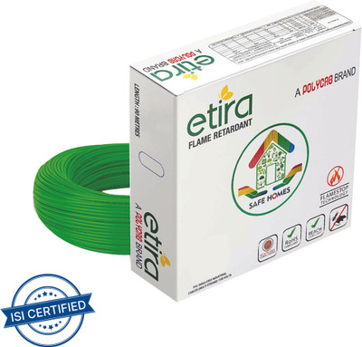 Polycab Etira 6 sq/mm Green 90 m Wire(Green)