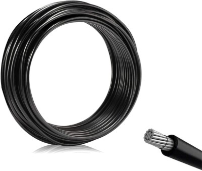 Elevea PVC 1.5 sq/mm Black 10 m Wire(Black)