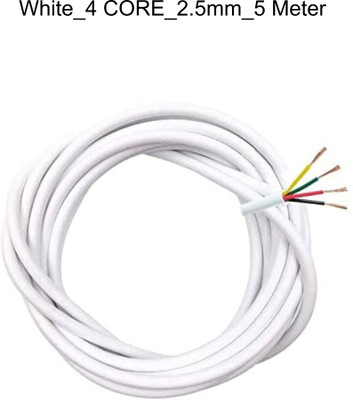 JELECTRICALS PVC 2.5 sq/mm White 5 m Wire(White)