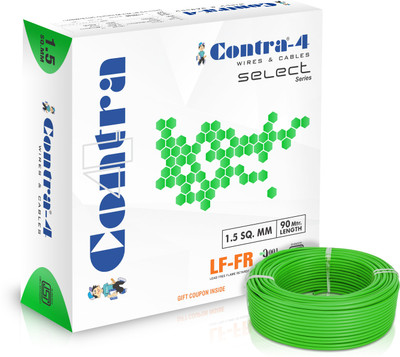 contra-4 SELECT SERIES LFFR 1.5 sq/mm Green 90 m Wire(GREEN)
