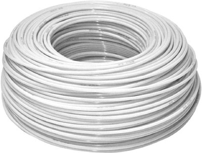 Lipzie PVC 1 sq/mm White 50 ft. Wire(multicolor)