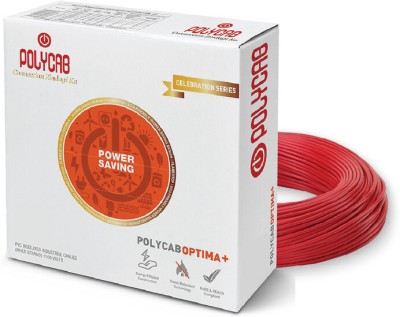 Polycab Optima Plus 0.75 sq/mm Red 90 m Wire(Red)