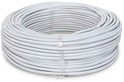 DRUMSTONE CCTV Wire 10 sq/mm White 10 ft. Wire(Multicolor)