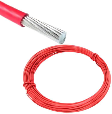 Rhobos Heavy-Duty Power 25mm Red Aluminium Wire 25 sq/mm Red 50 m Wire(Red)