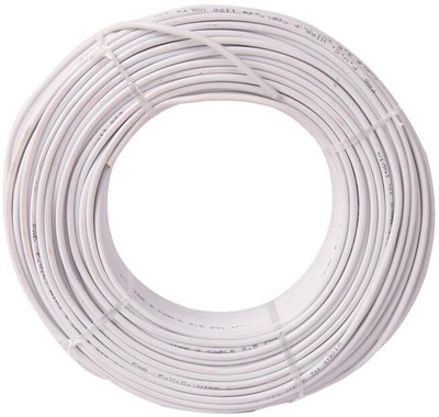KK Galaxy Copper wire (20 mtr) 0.75 sq/mm White 20 m Wire(White)