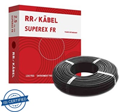 RR KABEL FR PVC 0.75 sq/mm Black 90 m Wire(Black)