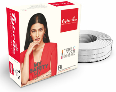 Fybros FR 1.5 sq/mm White 45 m Wire(White)