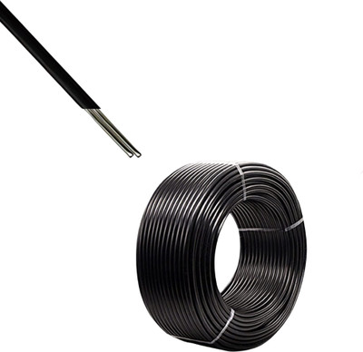 Elevea PVC 0.4 sq/mm Black 10 m Wire(Black)