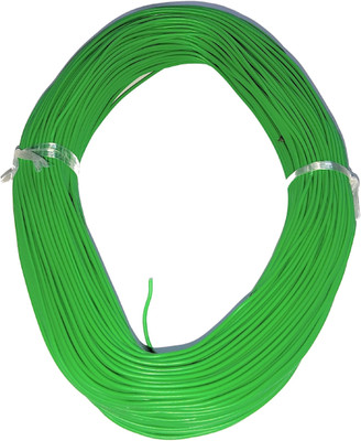 Steko 75 Meter (GREEN) 14/36 PVC Copper 0.4mm DC Wire Multipurpose Use 0.4 sq/mm Green 75 m Wire(GREEN)