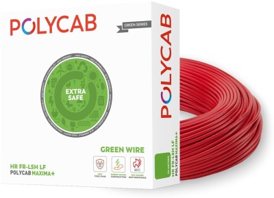 Polycab Maxima Plus 1.5 sq/mm Red 90 m Wire(Red)