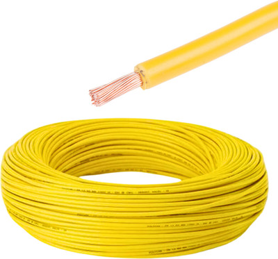 DRUMSTONE copper 2.5 sq/mm Yellow 50 ft. Wire(Yellow)