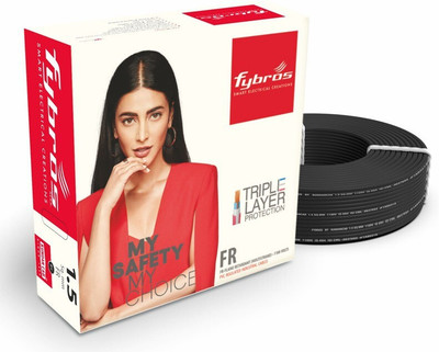 Fybros FR 1.5 sq/mm Black 45 m Wire(Black)
