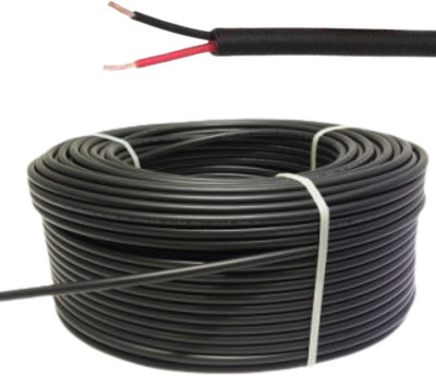 TechKing 1.5MMFlat 2Core 1.5 sq/mm Black 90 m Wire(Black)