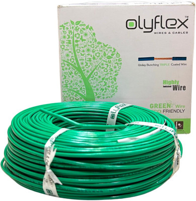 Olyflex Advanced Triple Layer 1 sq/mm Green 90 m Wire(Green)