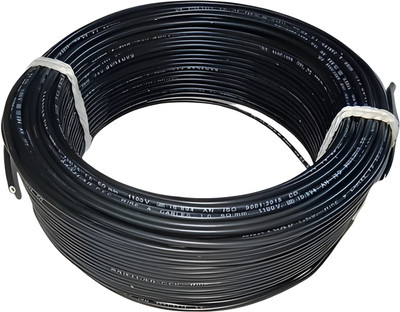 kany cab pvc copper 1 sq/mm Black 80 m Wire(black)