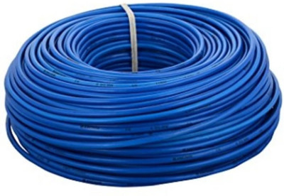 FINENLY Fire Proof PVC Insulation CCA heavy Copper wire 1.5 sq/mm Blue 90 m Wire(Blue)