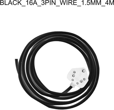 JELECTRICALS PVC 1.5 sq/mm Black 4 m Wire(Black)