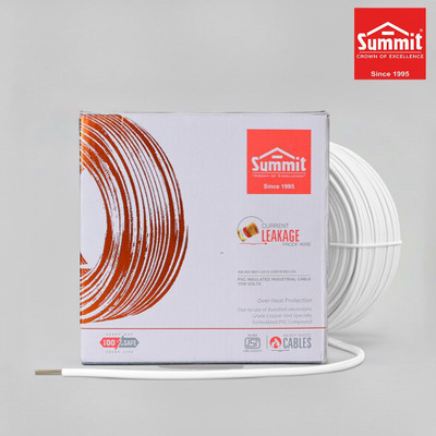 SUMMIT FR PVC 1.5 sq/mm White 90 m Wire(WHITE)