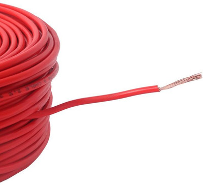 GrahLogy .75mm copper wire Unheated, PVC Insulated, Single Core Flexible 0.75 sq/mm Red 90 m Wire(Red)