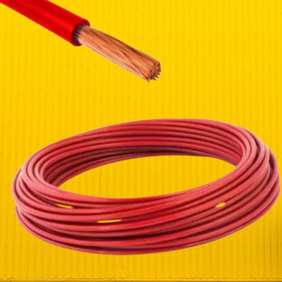 Lipzie PVC 6 sq/mm Red 5 m Wire(Multicolor)