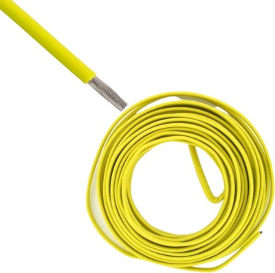 Rhobos PVC 10 sq/mm Yellow 10 m Wire(MULTICOLOR)