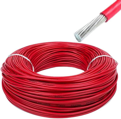 Elevea Aluminum 1 sq/mm Red 90 m Wire(Red)