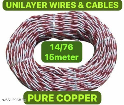 unilayer Copper 1 sq/mm Red 15 m Wire(Red black)