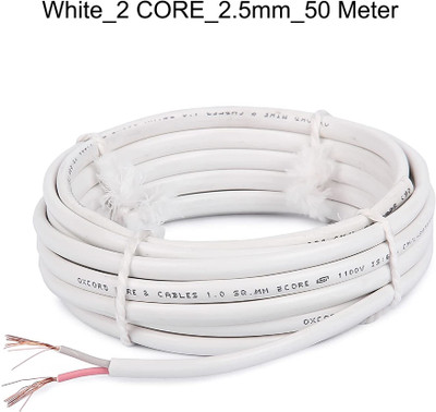JELECTRICALS PVC 2.5 sq/mm White 50 m Wire(White)