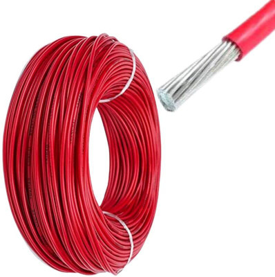TechKing PVC 6 sq/mm Red 100 ft. Wire(Red)