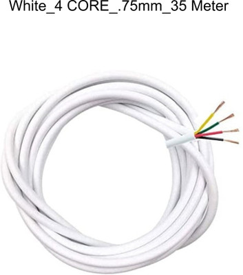 JELECTRICALS PVC 0.75 sq/mm White 35 m Wire(White)
