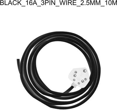 JELECTRICALS PVC 2.5 sq/mm Black 10 m Wire(Black)