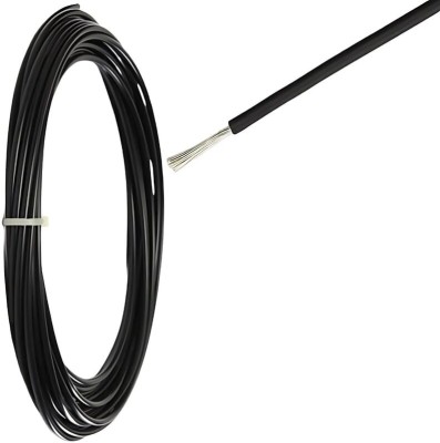 Rhobos Compact Power Solution 1.5mm Black Aluminium Wire 1.5 sq/mm Black 5 m Wire(Black)