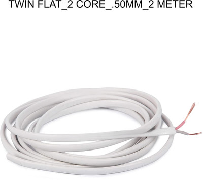 Electro Factory PVC 0.5 sq/mm White 2 m Wire(White)