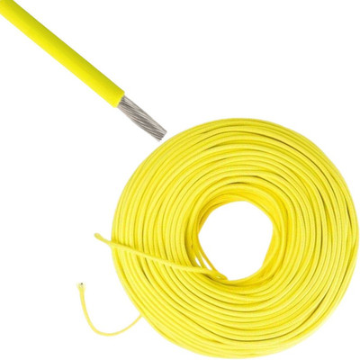 DRUMSTONE PVC Aluminium Heavy Quality 1 sq/mm Yellow 90 m Wire(Yellow)